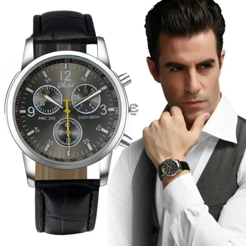 2018 высококачественные мужские часы новые роскошные модные из искусственной кожи