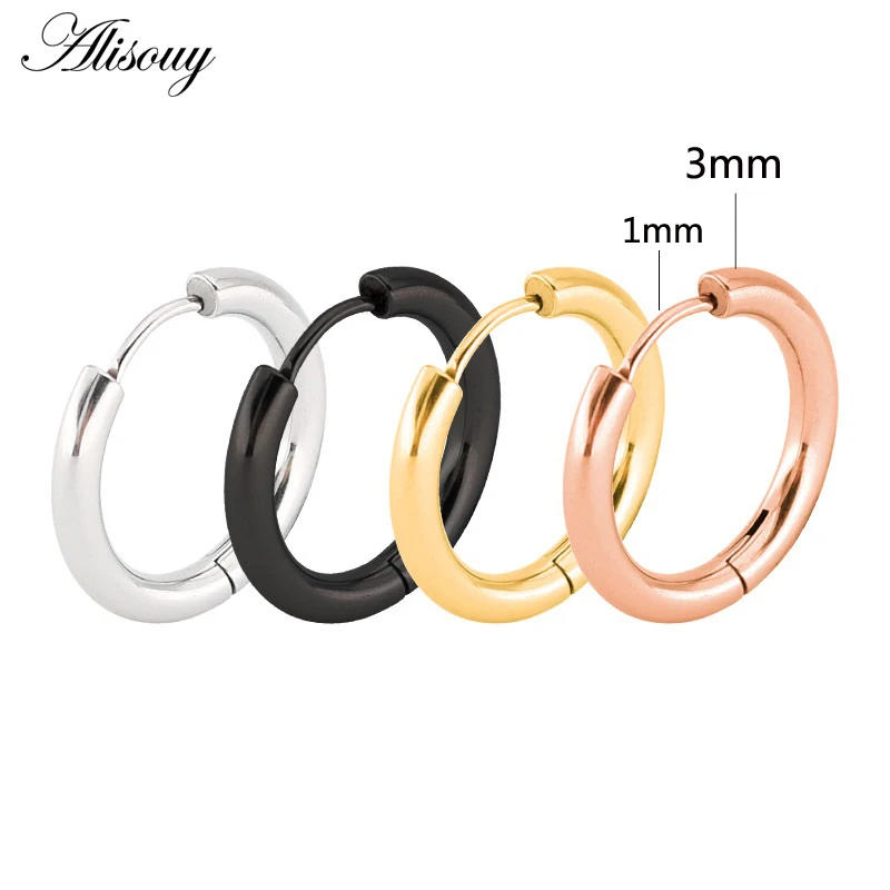 Alisouy 1 Pair Stainless Steel Simple 3mm Round Circle Stud Earring For Man Women Unisex 6 Colors Ear Piercing Jewelry Gifts
Alisouy 1 Pair Stainless Steel Simple 3mm Round Circle Stud Earring For Man Women Unisex 6 Colors Ear Piercing Jewelry Gifts