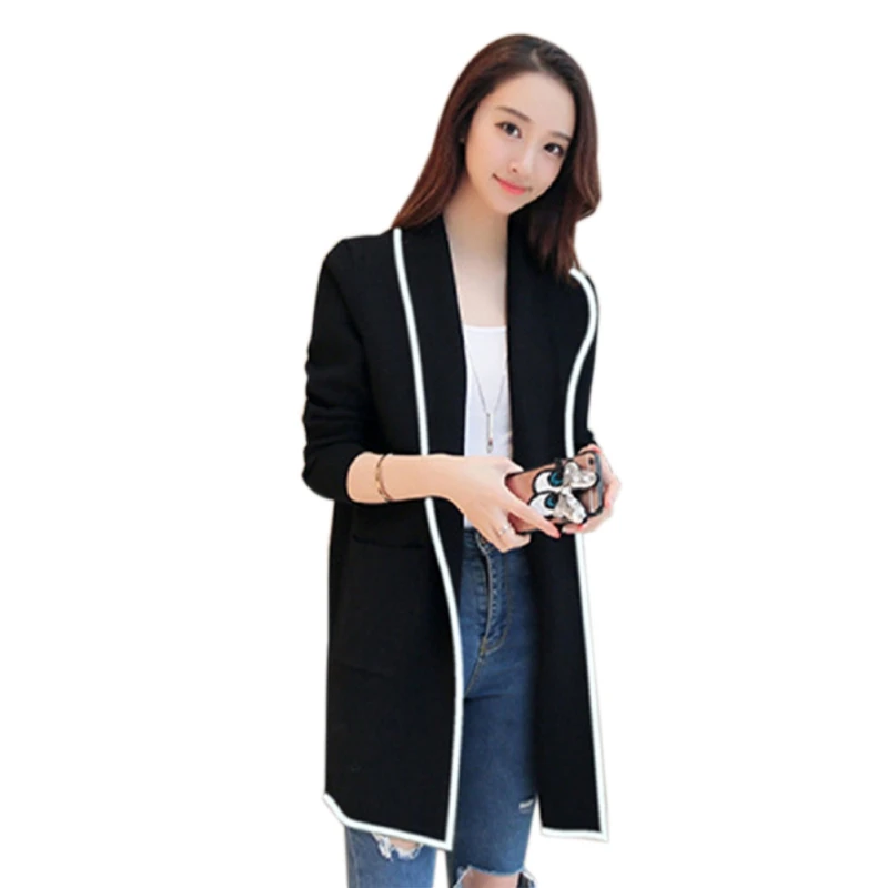 Turn Down Collar Open Stitch Cardigan Women Black Grey Red Long Jackets Long Sleeve Autumn Winter Coat Women Plus Size X3
Turn Down Collar Open Stitch Cardigan Women Black Grey Red Long Jackets Long Sleeve Autumn Winter Coat Women Plus Size X3
