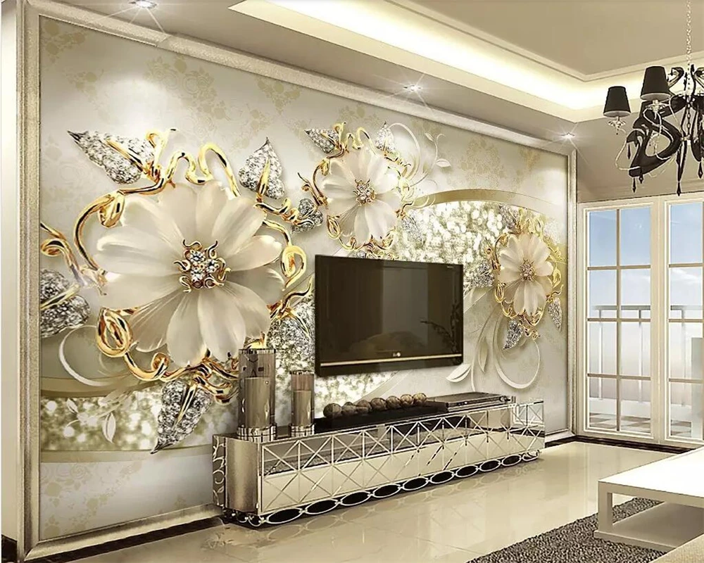 Beibehang Wallpaper mural luxury gold 3d European pattern jewelry stereo TV background wall home decoration mural 3d wallpaper
Beibehang Wallpaper mural luxury gold 3d European pattern jewelry stereo TV background wall home decoration mural 3d wallpaper