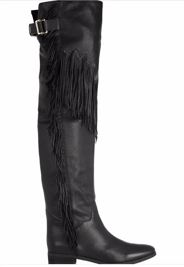 Hot Fashion Sweet Yellow/Black PU Over-The-Knee Shoes Round Toe Flat With Women's Shoes Fringe Big Size Europe 46 Women's Boots
Hot Fashion Sweet Yellow/Black PU Over-The-Knee Shoes Round Toe Flat With Women's Shoes Fringe Big Size Europe 46 Women's Boots