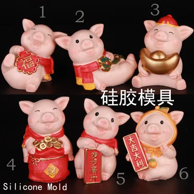 Silicone Mold Sugar Art Handmade Soap Floating Candle 6 Styles Chocolate Fondant Gypsum Salt Carving Mold Festive Pig Zodiac 3d
Silicone Mold Sugar Art Handmade Soap Floating Candle 6 Styles Chocolate Fondant Gypsum Salt Carving Mold Festive Pig Zodiac 3d