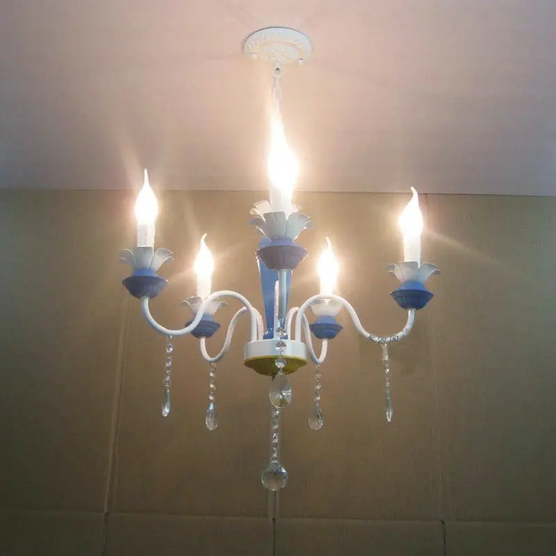 European 21" Blue Painted Iron Lamp Body Living Room Chandeliers Dining Room Chandelier Restaurant Chain Pendant Lamp Fixtures
European 21" Blue Painted Iron Lamp Body Living Room Chandeliers Dining Room Chandelier Restaurant Chain Pendant Lamp Fixtures