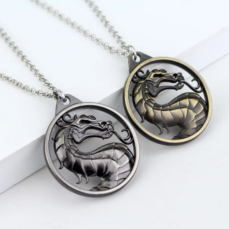 Classic Fighting Games Mortal Kombat Necklace Dragon Jane Empire Vintage Pendant Movie Jewelry For Men and Women
Classic Fighting Games Mortal Kombat Necklace Dragon Jane Empire Vintage Pendant Movie Jewelry For Men and Women