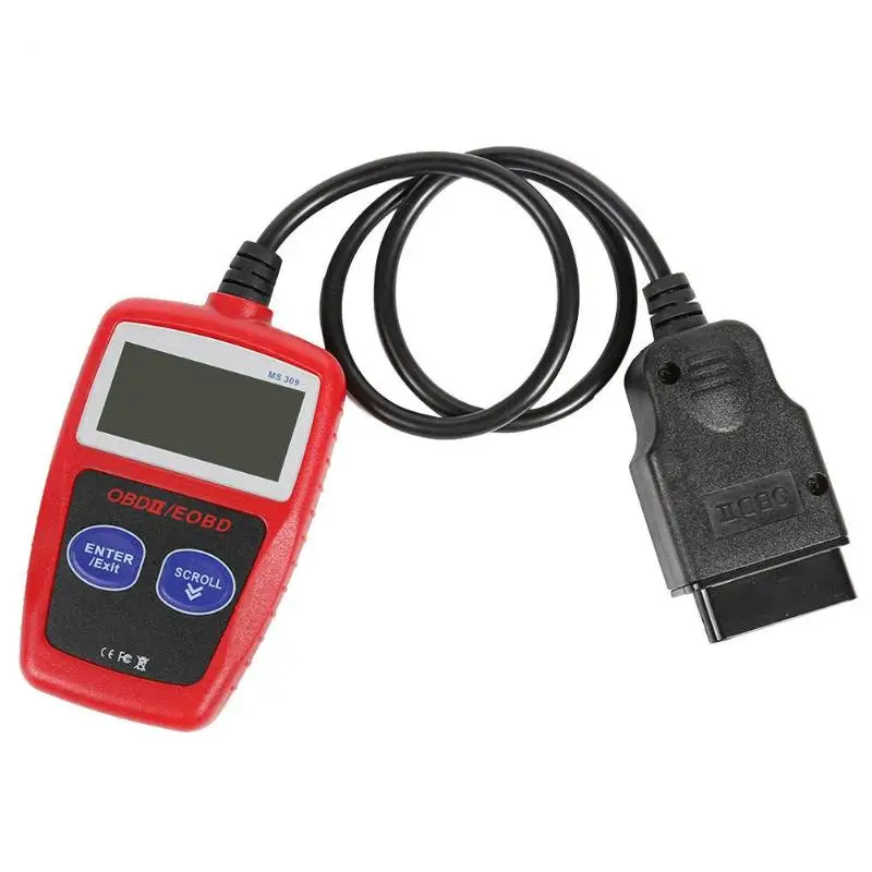 MS309 OBD2 считыватель кодов OBDII EOBD автомобильный диагностический инструмент Универсальное автомобильное диагностическое устройство
MS309 OBD2 считыватель кодов OBDII EOBD автомобильный диагностический инструмент Универсальное автомобильное диагностическое устройство