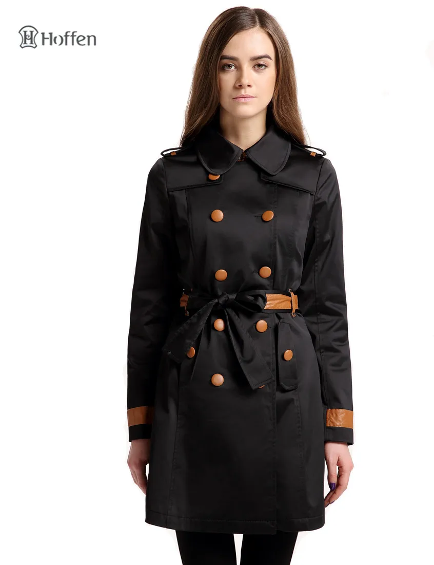 Hoffen spring new arrivals ladies long trench coats double breasted slim casual outwear basic coat with belt overcoat women KPD1
Hoffen spring new arrivals ladies long trench coats double breasted slim casual outwear basic coat with belt overcoat women KPD1