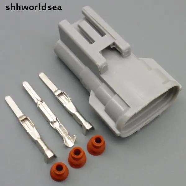 Shhworldsea 10/50/100/200 комплектов 3 Pin Carengine соединитель штепсельная вилка генератор