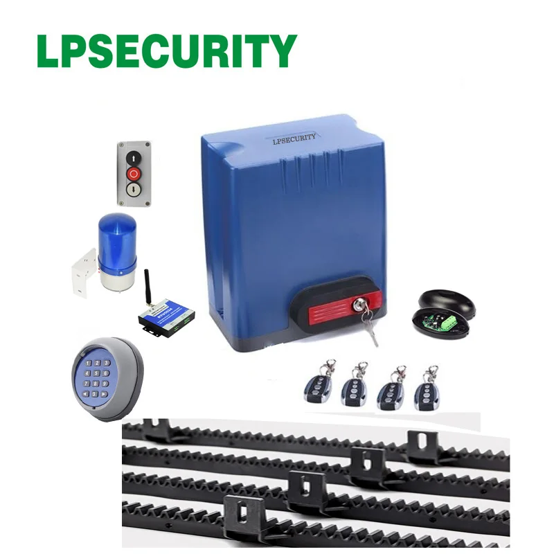 LPSECURITY 800 кг мотор раздвижных ворот оператора с 4 м нейлоновые шестерни (датчик, gsm Открыватель, лампа, кнопка, беспроводная клавиатура опционн...
LPSECURITY 800 кг мотор раздвижных ворот оператора с 4 м нейлоновые шестерни (датчик, gsm Открыватель, лампа, кнопка, беспроводная клавиатура опционн...