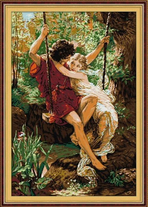 Happy Time the Lover Swing Needlework,Cross stitch,Sets Embroidery kits,People Patterns Counted Cross-Stitching,DIY Handmade
Happy Time the Lover Swing Needlework,Cross stitch,Sets Embroidery kits,People Patterns Counted Cross-Stitching,DIY Handmade