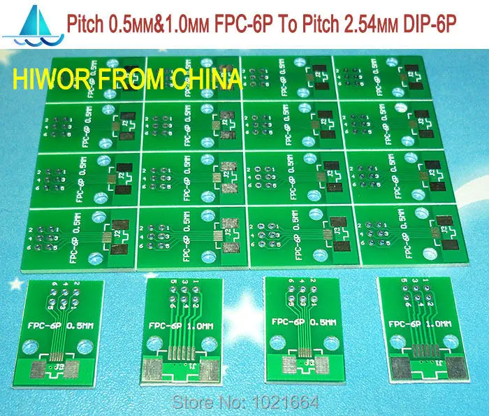 20 шт./лот Шаг 0 5 мм и 1 Φ 6P FPC для шага 2 54 DIP6 адаптер DIP PCB Pinboard SMD преобразователь|pcb dc