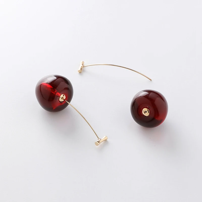 Korean Fashion Earring Red Cherry Fruit simple Earrings For Women Dangle Brincos Sweet Long Pendant Girls Ear Jewelry
Korean Fashion Earring Red Cherry Fruit simple Earrings For Women Dangle Brincos Sweet Long Pendant Girls Ear Jewelry