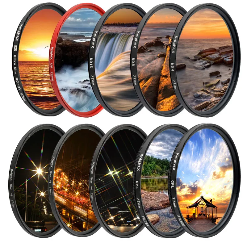 KnightX UV CPL ND Star 49 52 58 62 67 72 77 mm Camera Lens Filter For canon sony nikon photography 18-200 1300d set photo light
KnightX UV CPL ND Star 49 52 58 62 67 72 77 mm Camera Lens Filter For canon sony nikon photography 18-200 1300d set photo light