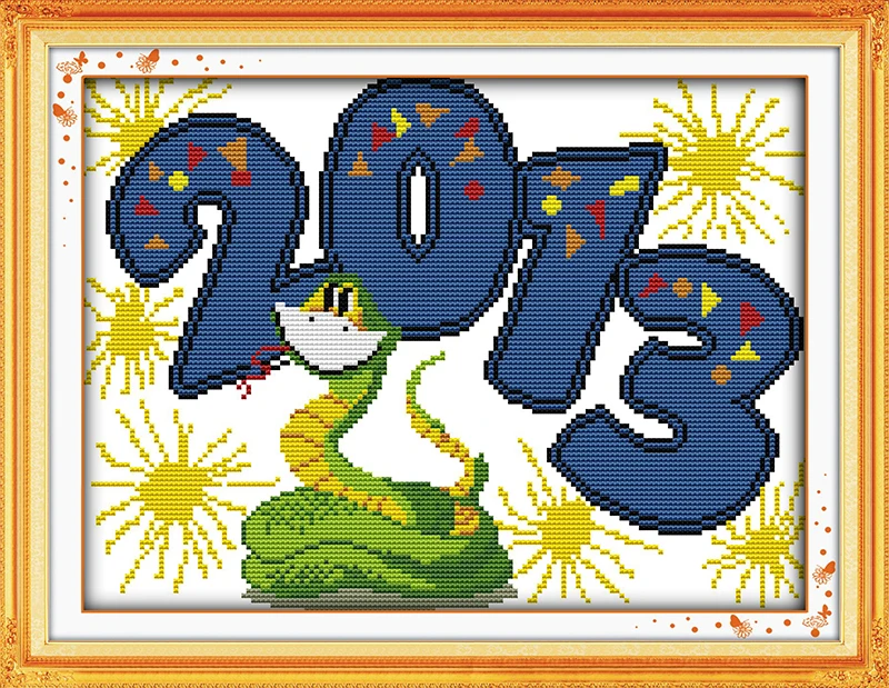 Happy 2013 snake year(1) cross stitch kit cartoon 14ct 11ct count print canvas stitching embroidery DIY handmade needlework
Happy 2013 snake year(1) cross stitch kit cartoon 14ct 11ct count print canvas stitching embroidery DIY handmade needlework