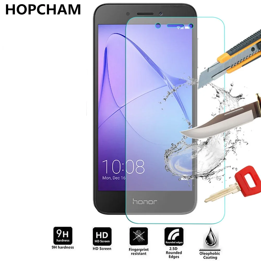 Закаленное стекло для смартфона HUAWEI honor 6A задняя крышка экрана защитный 5