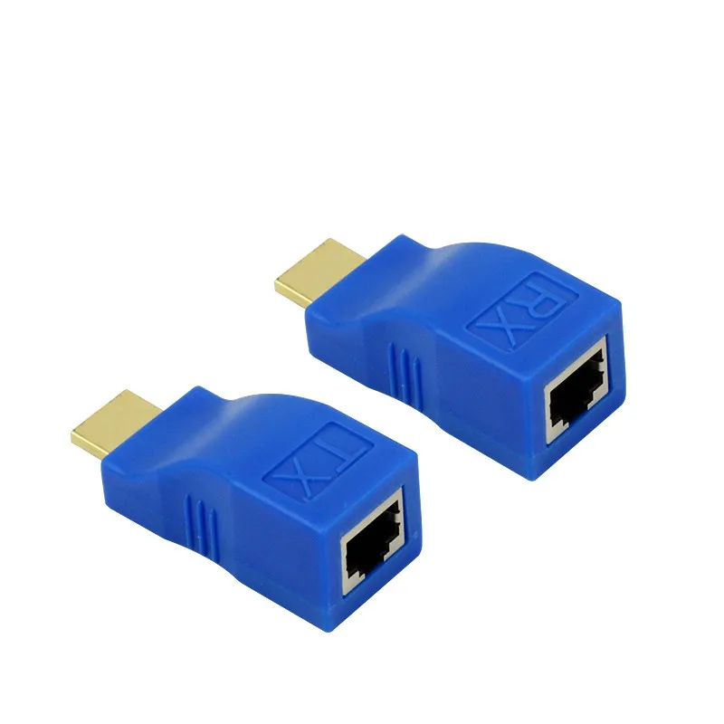 30 метров 1 пара HDMI удлинитель адаптер RJ45 усилитель сигнала передатчик приемник CAT
