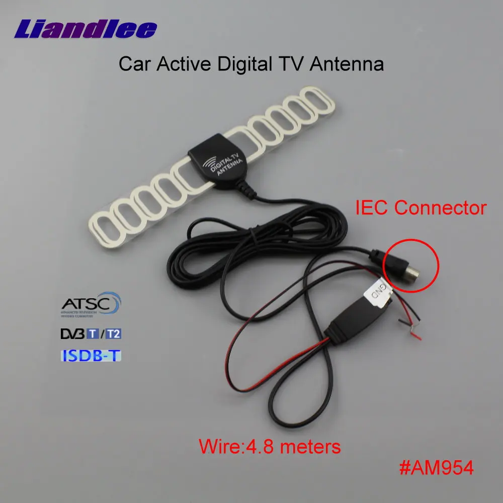 

Car Digital TV Antenna Amplifier Automobile Active Aerial IEC Connector Male Plug Booster DVB-T ISDB-T ATSC ANT #AM954