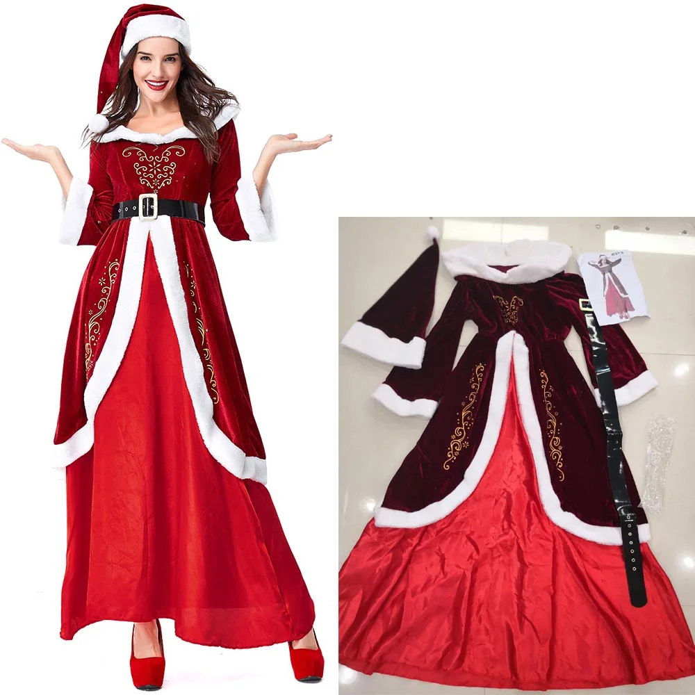 Xmas Costume Women Christmas Party Halloween Costume Girl Elf Fancy Dress Christmas Cosplay Party Costume for Adult Women Men
Xmas Costume Women Christmas Party Halloween Costume Girl Elf Fancy Dress Christmas Cosplay Party Costume for Adult Women Men