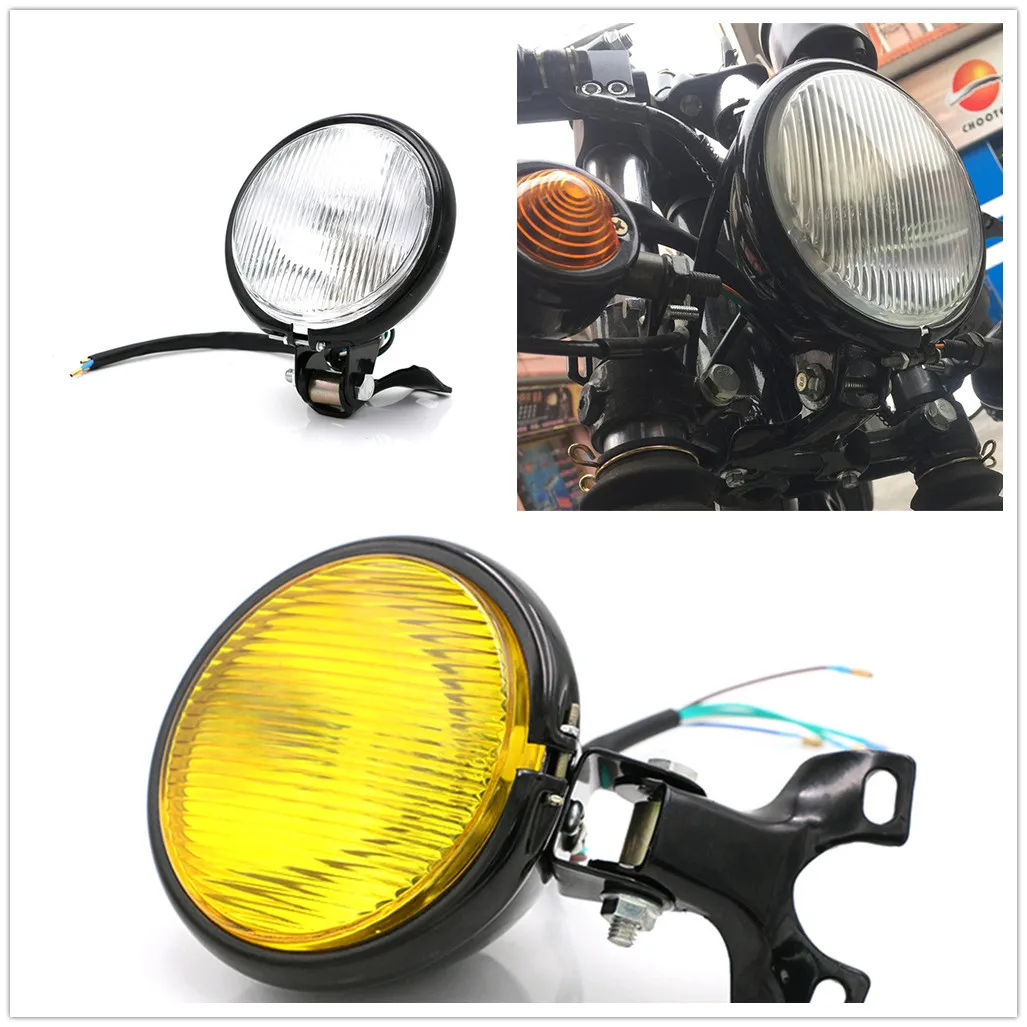 Retro Aluminum Motorcycle Headlight 12V Black High/Low Beam Bulb For CG125 GN125 For Harley Suzuki Cafe Racer
Retro Aluminum Motorcycle Headlight 12V Black High/Low Beam Bulb For CG125 GN125 For Harley Suzuki Cafe Racer