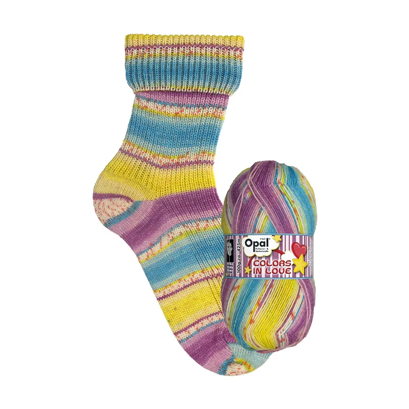 1*100g ball Opal colors in love&elegant Sock Yarn 75% wool, 25% polyamide/ Nylon Winter 4 ply socks knitting yarn
1*100g ball Opal colors in love&elegant Sock Yarn 75% wool, 25% polyamide/ Nylon Winter 4 ply socks knitting yarn