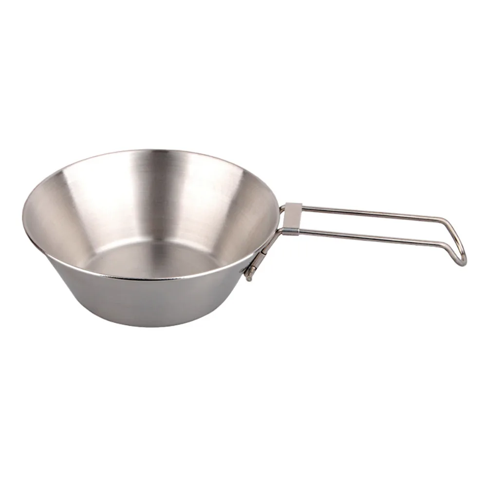 High Quality Outdoor Stainless Steel Bowl With Foldable Handle Portable Camping Hiking Tableware Folding Cookware Bowl
High Quality Outdoor Stainless Steel Bowl With Foldable Handle Portable Camping Hiking Tableware Folding Cookware Bowl
