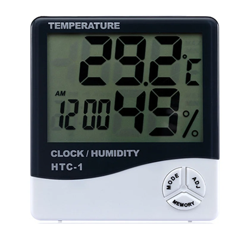 Для HTC 1 Высокая точность ЖК дисплей цифровым термометром и гигрометром