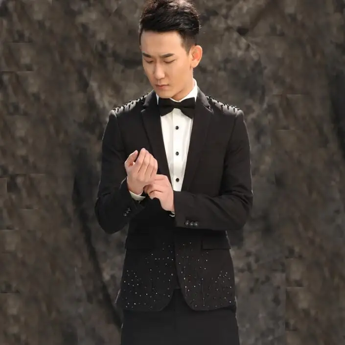men diamond suits designs homme terno stage costumes for singers men blazer dance clothes jacket star style dress punk black
men diamond suits designs homme terno stage costumes for singers men blazer dance clothes jacket star style dress punk black