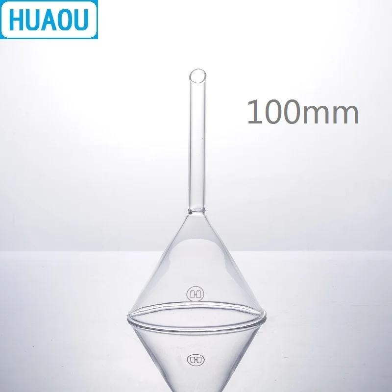 HUAOU 100mm Funnel Short Stem 60 Degree Angle Borosilicate 3.3 Glass Laboratory Chemistry Equipment
HUAOU 100mm Funnel Short Stem 60 Degree Angle Borosilicate 3.3 Glass Laboratory Chemistry Equipment