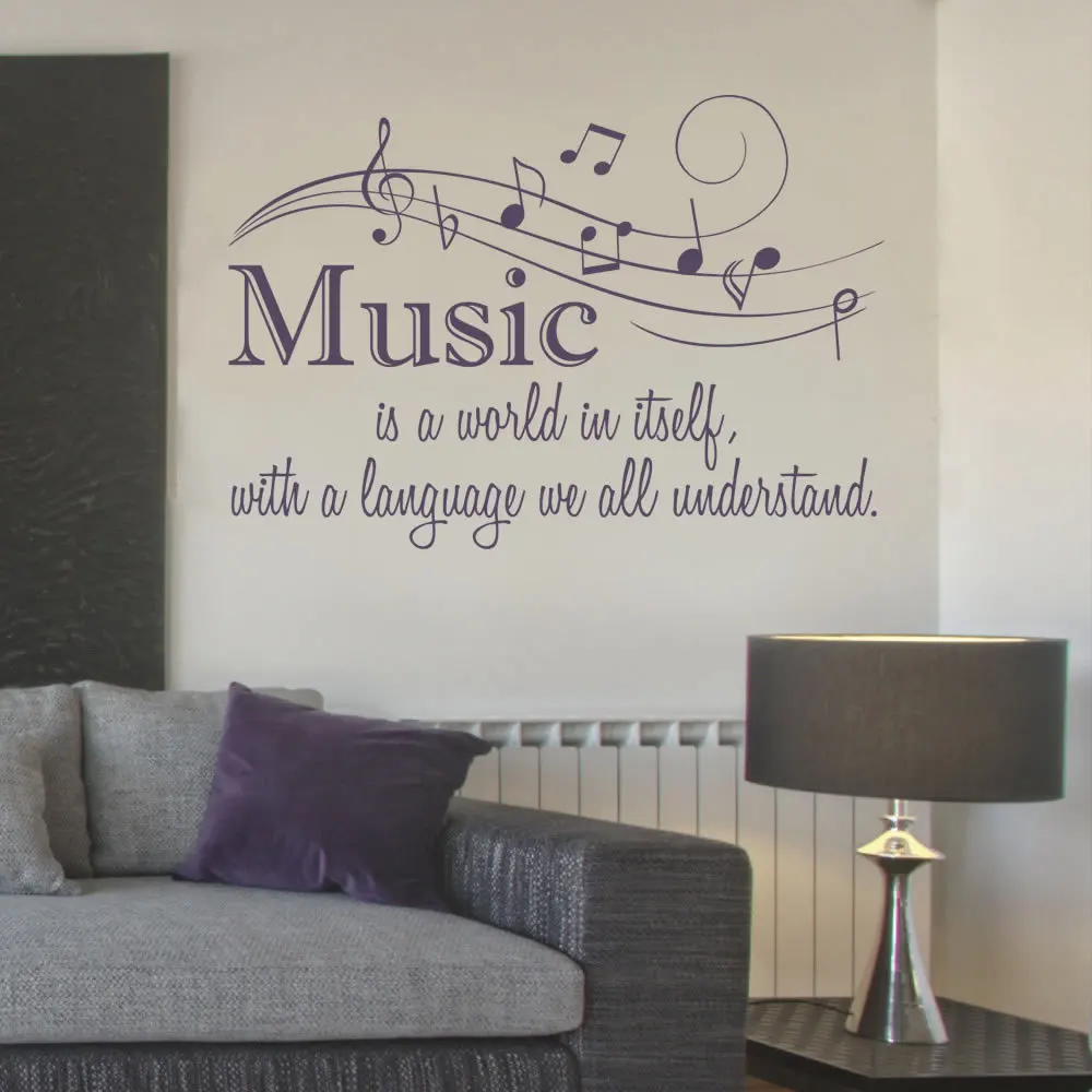 Music is a World Wall Sticker Quote for Kids Rooms Removable Vinyl Decal Art Mural Notes Bedroom Living Room Decoration D283
Music is a World Wall Sticker Quote for Kids Rooms Removable Vinyl Decal Art Mural Notes Bedroom Living Room Decoration D283