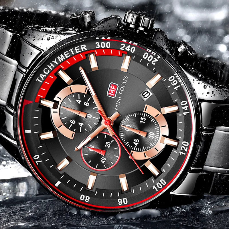 Men's Watch Top Luxury Brand Big Dial Black Quartz Men Watches Chronograph Sport Wristwatch Man Stainless Steel Date Clock Wach
Men's Watch Top Luxury Brand Big Dial Black Quartz Men Watches Chronograph Sport Wristwatch Man Stainless Steel Date Clock Wach