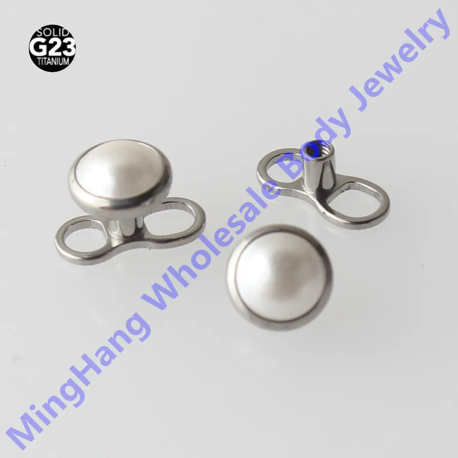 5mm Pearl Gem Tops G23 Titanium Dermal Anchor 2 Holes Base Piercing Body Jewelry
5mm Pearl Gem Tops G23 Titanium Dermal Anchor 2 Holes Base Piercing Body Jewelry