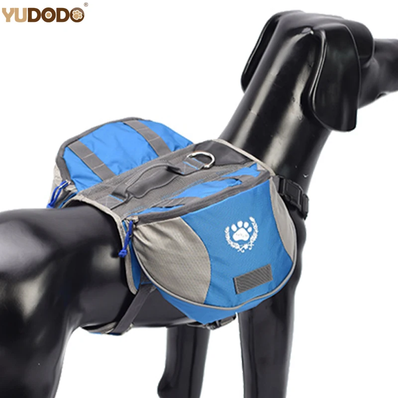 

M/L Pet Outdoor Bags Adjustable Saddle Bag Harness Carrier for Large Dog Traveling Hiking Camping Dogs Self Backpack