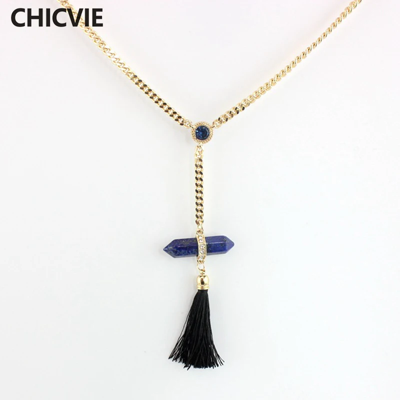CHICVIE Tassel Ethnic Necklace for Women Long Collar Necklaces & Pendants Gold Wedding Jewelry SNE160196
CHICVIE Tassel Ethnic Necklace for Women Long Collar Necklaces & Pendants Gold Wedding Jewelry SNE160196