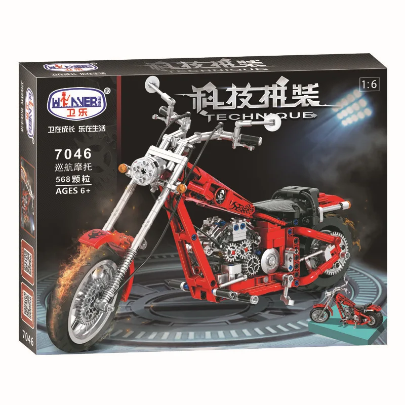 Winner Technic Harley Motorcycle Building Blocks Sets Bricks Classic Car Model Kids Toys For Children Gifts Compatible with 7046
Winner Technic Harley Motorcycle Building Blocks Sets Bricks Classic Car Model Kids Toys For Children Gifts Compatible with 7046