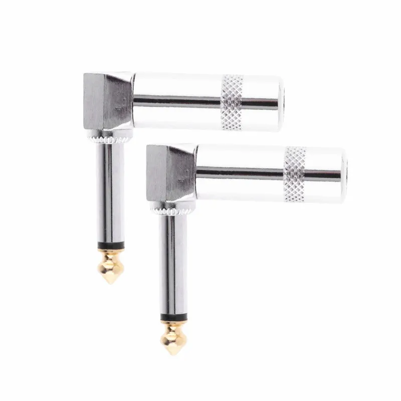 2pcs 6.35mm Microphone Plug Connector Right Angle Male Assembly 6.3mm Mono Audio Plug
2pcs 6.35mm Microphone Plug Connector Right Angle Male Assembly 6.3mm Mono Audio Plug