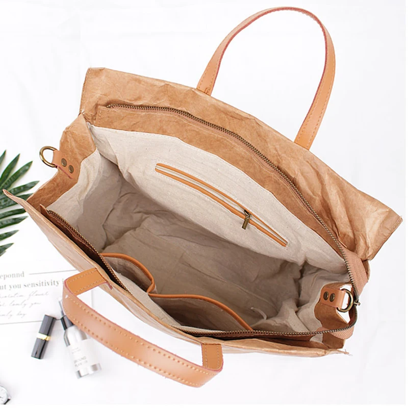 2019 Autumn New Casual Tote Handbags Design Korean Vintage Single Shoulder Concise Package Large Capacity Kraft Paper Handbag
2019 Autumn New Casual Tote Handbags Design Korean Vintage Single Shoulder Concise Package Large Capacity Kraft Paper Handbag