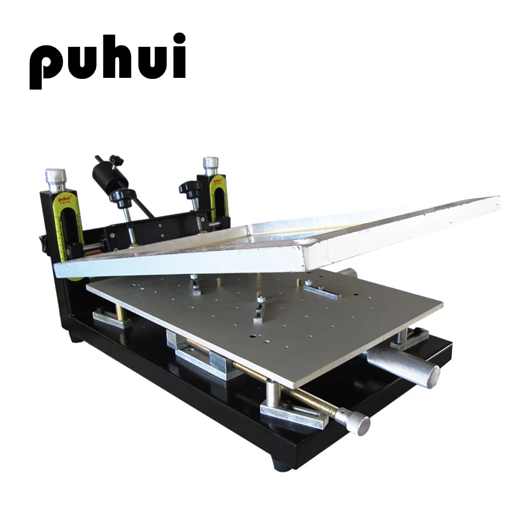 Новинка - высокоточный принтер для паяльной пасты PUHUI PH-HPP01 для печатных плат, ручной шаблонный шелкографический станок.