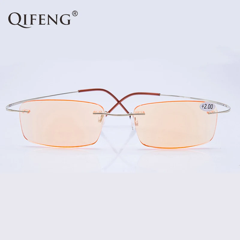 Titanium Reading Glasses Men Women Rimless Ultralight Degree Presbyopic Eyeglasses Male Female +1.0+1.5+2.0+2.5+3.0 QF260
Titanium Reading Glasses Men Women Rimless Ultralight Degree Presbyopic Eyeglasses Male Female +1.0+1.5+2.0+2.5+3.0 QF260