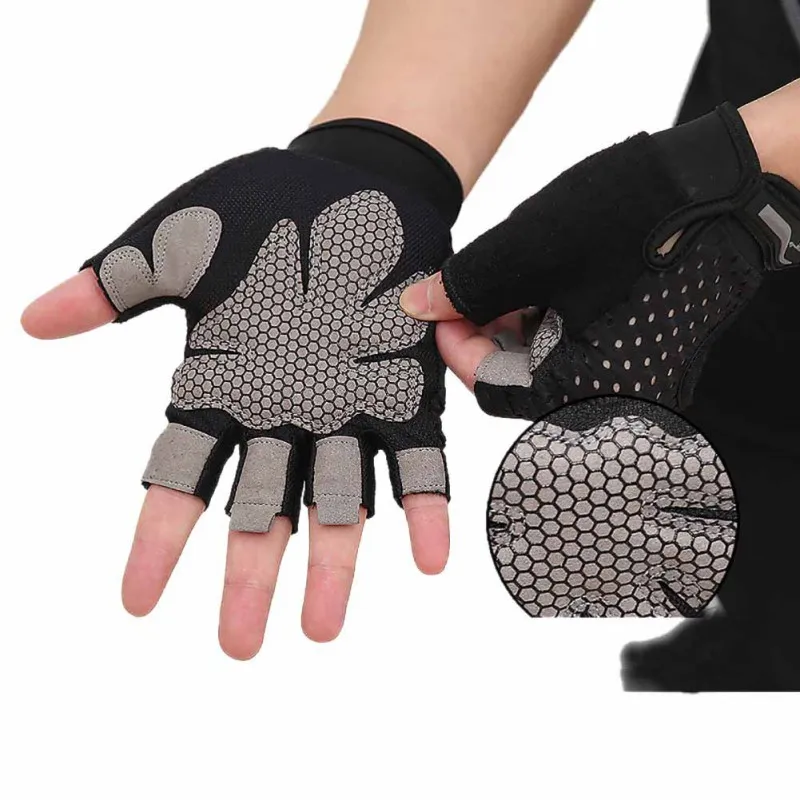 Cycling Gloves Half finger Weightlifting Fitness Gym Gloves Sport Men women Anti-slip Resistance Training Exercise Wrist Gloves
Cycling Gloves Half finger Weightlifting Fitness Gym Gloves Sport Men women Anti-slip Resistance Training Exercise Wrist Gloves