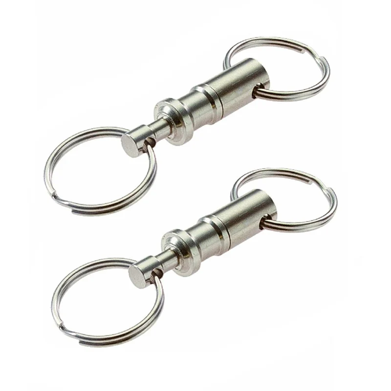 Snap Lock Holder Steel Chrome Plated Pull-Apart Key Rings 1PC Removable Keyring Quick Release Keychain Dual Detachable Key Ring
Snap Lock Holder Steel Chrome Plated Pull-Apart Key Rings 1PC Removable Keyring Quick Release Keychain Dual Detachable Key Ring