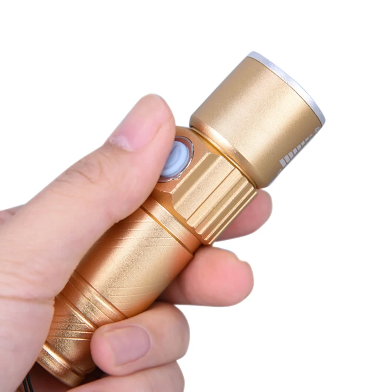 USB LED Flashlight Handy Rechargeable LED Torch Light Hunting Mini USB LED Lanterna 3 Modes Zoomable Torch for Camping
USB LED Flashlight Handy Rechargeable LED Torch Light Hunting Mini USB LED Lanterna 3 Modes Zoomable Torch for Camping