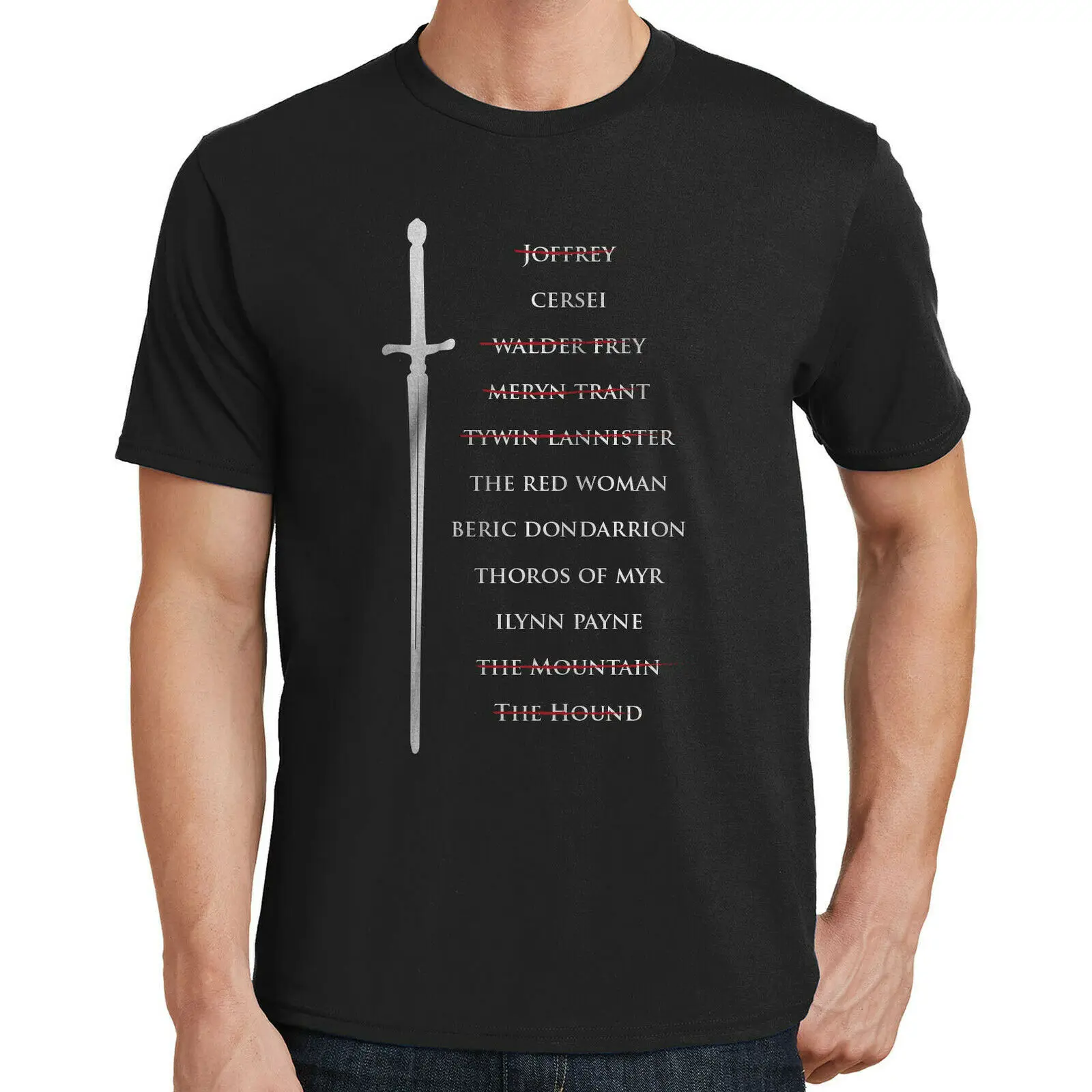 Arya'S Kill List T-Shirt 2338 Men 2019 Brand Clothing Tees Casual Print Harajuku Short Sleeve Men Top Create Your Own Shirt
Arya'S Kill List T-Shirt 2338 Men 2019 Brand Clothing Tees Casual Print Harajuku Short Sleeve Men Top Create Your Own Shirt