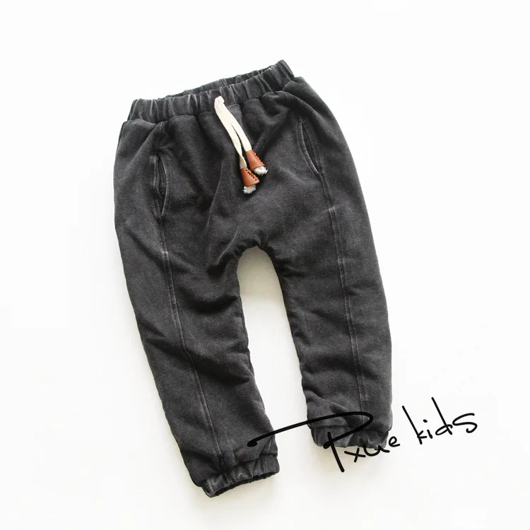 New Winter boys jeans 2016 JCHAO Children Denim Thick Warm Pants Casual Kids Plus Cashmere Girls Jeans Boy Trousers for 2-7 y | Мать и