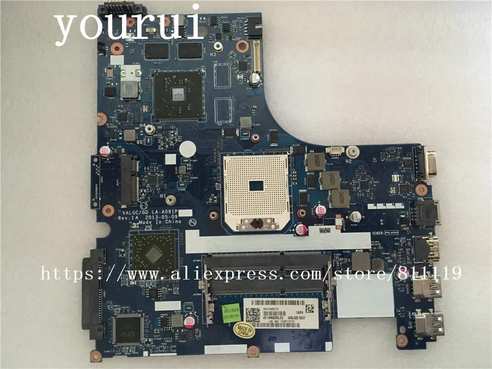 yourui VALGC/GD LA-A091P Laptop Motherboard Fit For Lenovo G505S mainboard DDR3 Fully Test work perfect
yourui VALGC/GD LA-A091P Laptop Motherboard Fit For Lenovo G505S mainboard DDR3 Fully Test work perfect