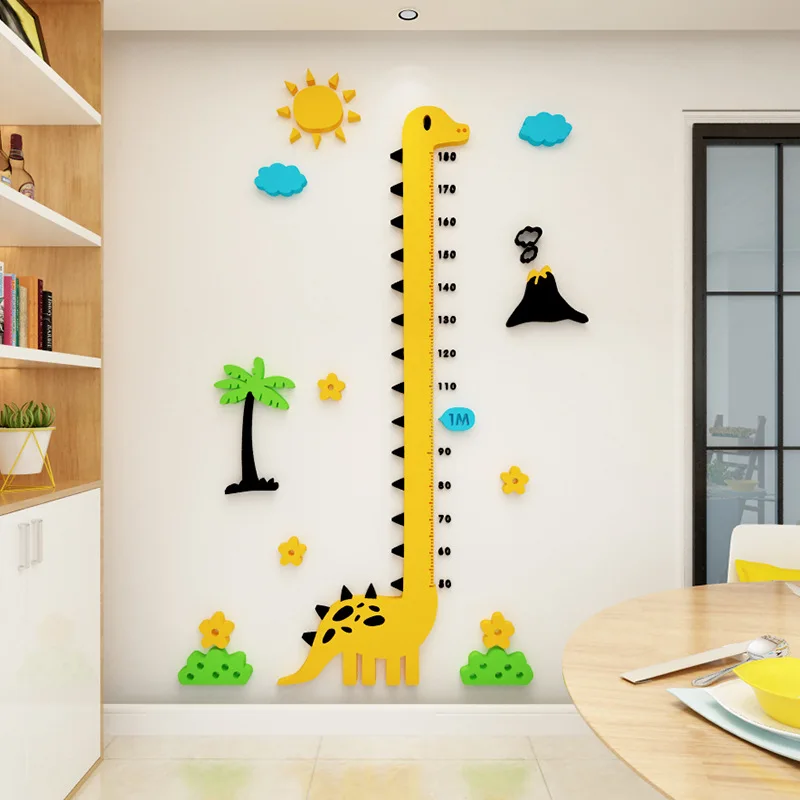 Acrylic 3D height sticker dinosaur 3d wall sticker children's room cartoon baby measuring height wall sticker bedroom home decor
Acrylic 3D height sticker dinosaur 3d wall sticker children's room cartoon baby measuring height wall sticker bedroom home decor