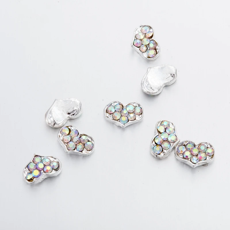 LEAMX 10 PCS Gold Silver Glitter 3D Heart Style Rhinestones For Nails Design 2018 NEW Charms Metal Alloy Nail Art Accessoires
LEAMX 10 PCS Gold Silver Glitter 3D Heart Style Rhinestones For Nails Design 2018 NEW Charms Metal Alloy Nail Art Accessoires