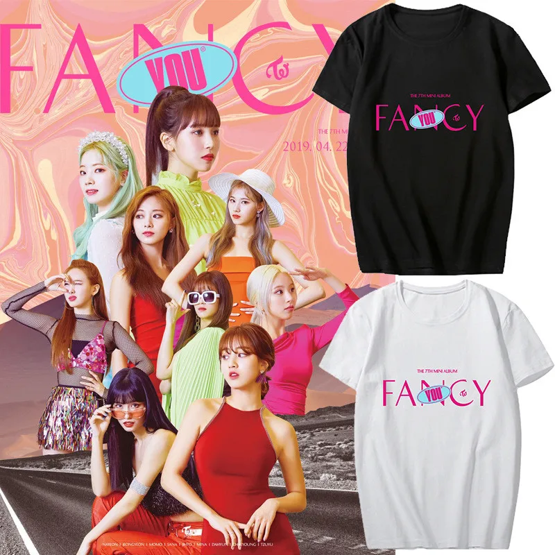 Kpop TWICE Mini 7th Album FANCY YOU women Tees Hip Hop unisex t-shirt Short Sleeve summer Tshirt T Shirt Tops
Kpop TWICE Mini 7th Album FANCY YOU women Tees Hip Hop unisex t-shirt Short Sleeve summer Tshirt T Shirt Tops