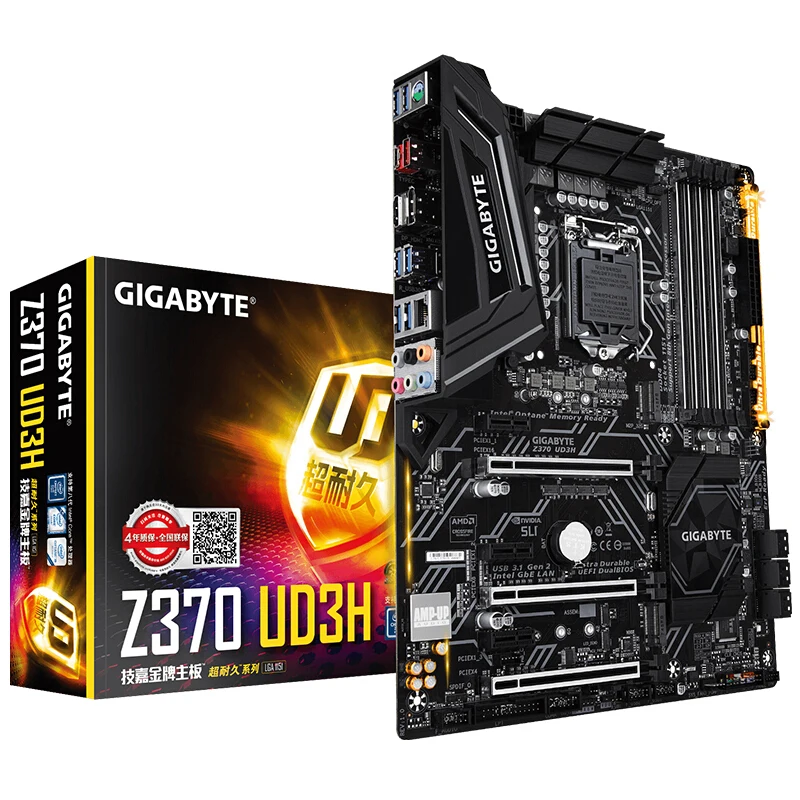 Материнская плата для Gigabyte GA-Z370 UD3H Z370 LGA1151 DDR4 поддержка i3 8100 i5 8500 I7 8700 | Компьютеры и