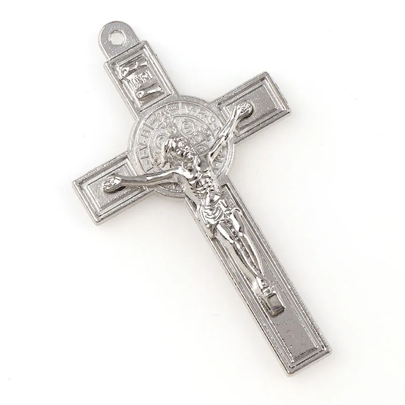 Silver Plated Jesus Crucifix Christian Jewelry Crosses Charms Saint Benedict Crucifix Pendants For DIY Pendants Necklace Jewelry
Silver Plated Jesus Crucifix Christian Jewelry Crosses Charms Saint Benedict Crucifix Pendants For DIY Pendants Necklace Jewelry