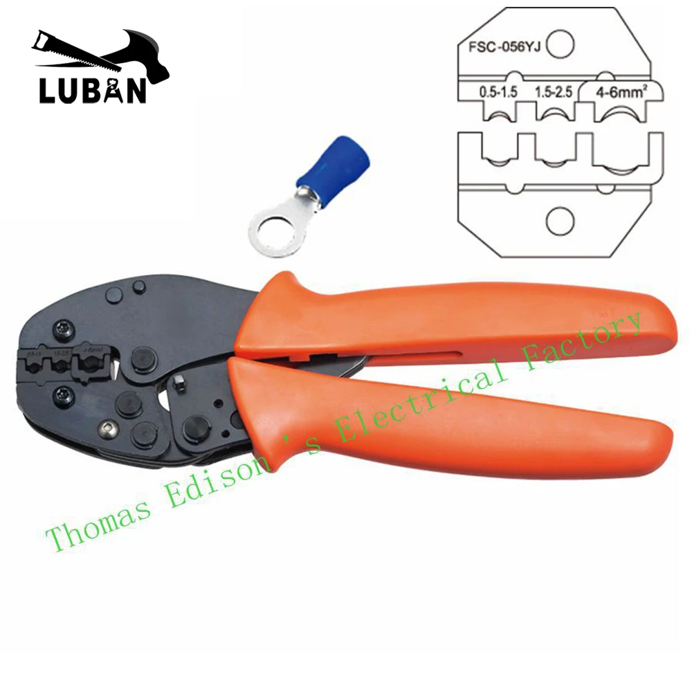 FSC-056YJ Super strength-saving crimping plier FSB SERIES CRIMPING PLIER 0.5-6mm2 TOOLS LUBAN
FSC-056YJ Super strength-saving crimping plier FSB SERIES CRIMPING PLIER 0.5-6mm2 TOOLS LUBAN