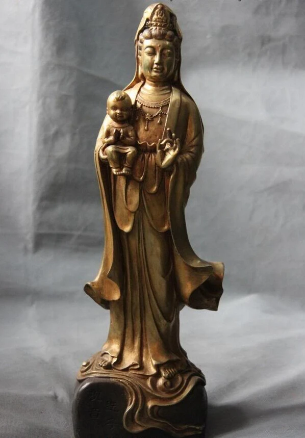 150401 S1049 17 Китайский народный медный Бронзовый SongZi Kwan-yin статуя Бодхисаттвы Гуаньинь скидка 30% (C0324)
150401 S1049 17 Китайский народный медный Бронзовый SongZi Kwan-yin статуя Бодхисаттвы Гуаньинь скидка 30% (C0324)